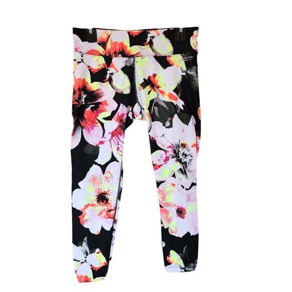 Calvin Klein Women's Multicolor Floral Elastic Waist Legging Medium - Picture 3 of 10